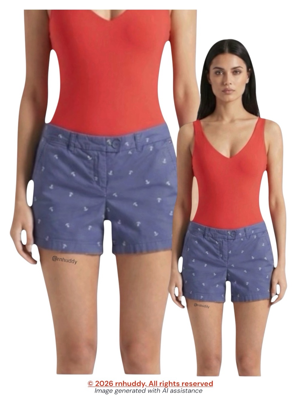 Tommy Hilfiger size 12 blue anchor chino shorts